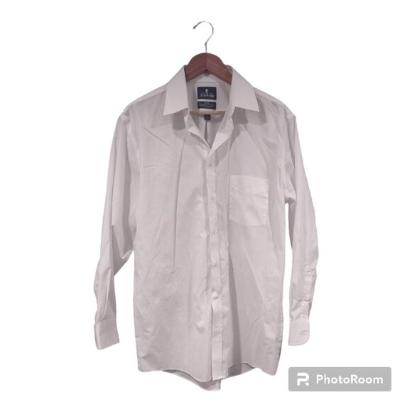 Men's Stafford White Button Down NWOT Size 15 1/2 32/33 - Picture 1 of 3